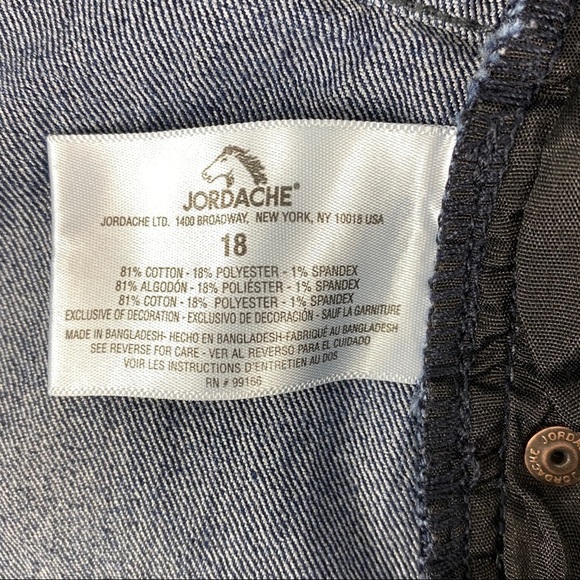 Jordache Jean Shorts Fold Up Hem - Picture 8 of 8